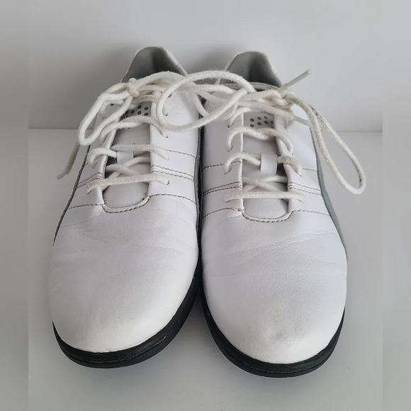 White Grey Puma TitanTour V2 Golf Shoes Size 6C Men’s Or 7C Women's - Picture 2 of 10
